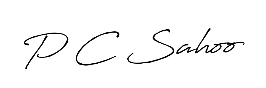 if you are searching for the best signature style for your name P C Sahoo. so please give up your signature search. here we have designed multiple signature styles  using Antro_Vectra_Bolder. P C Sahoo signature style 7 images and pictures png