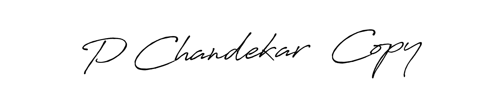 How to make P Chandekar  Copy name signature. Use Antro_Vectra_Bolder style for creating short signs online. This is the latest handwritten sign. P Chandekar  Copy signature style 7 images and pictures png
