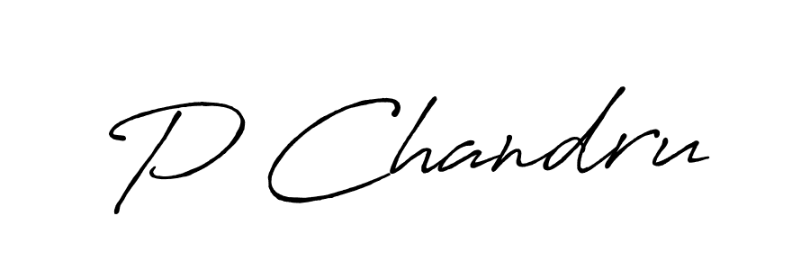 Also we have P Chandru name is the best signature style. Create professional handwritten signature collection using Antro_Vectra_Bolder autograph style. P Chandru signature style 7 images and pictures png