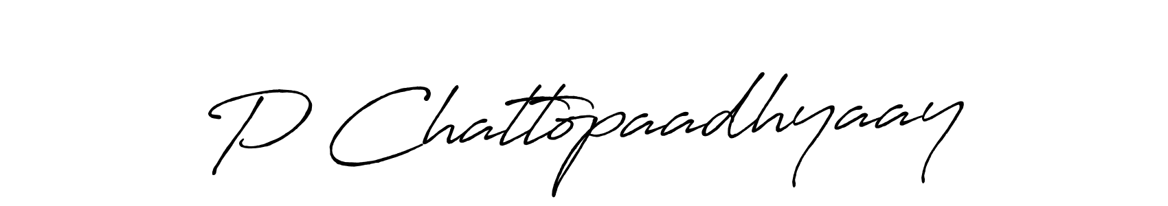 Also we have P Chattopaadhyaay name is the best signature style. Create professional handwritten signature collection using Antro_Vectra_Bolder autograph style. P Chattopaadhyaay signature style 7 images and pictures png