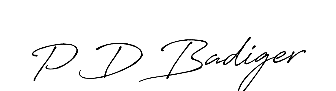 You should practise on your own different ways (Antro_Vectra_Bolder) to write your name (P D Badiger) in signature. don't let someone else do it for you. P D Badiger signature style 7 images and pictures png