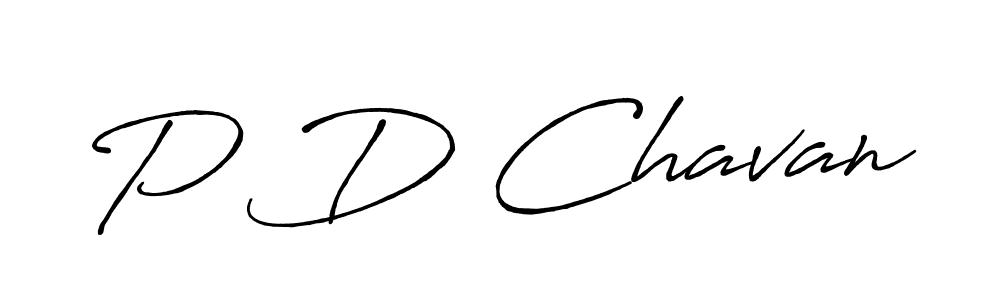 P D Chavan stylish signature style. Best Handwritten Sign (Antro_Vectra_Bolder) for my name. Handwritten Signature Collection Ideas for my name P D Chavan. P D Chavan signature style 7 images and pictures png