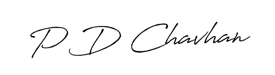 How to make P D Chavhan name signature. Use Antro_Vectra_Bolder style for creating short signs online. This is the latest handwritten sign. P D Chavhan signature style 7 images and pictures png