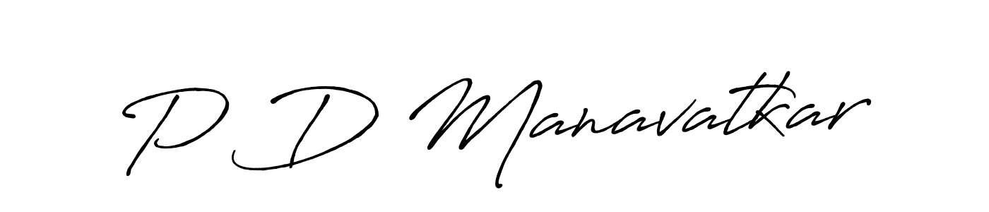 Make a beautiful signature design for name P D Manavatkar. Use this online signature maker to create a handwritten signature for free. P D Manavatkar signature style 7 images and pictures png