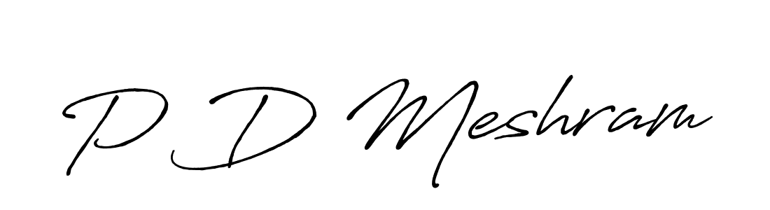 Also You can easily find your signature by using the search form. We will create P D Meshram name handwritten signature images for you free of cost using Antro_Vectra_Bolder sign style. P D Meshram signature style 7 images and pictures png