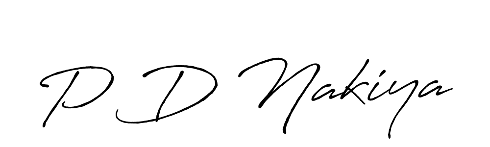 Make a beautiful signature design for name P D Nakiya. Use this online signature maker to create a handwritten signature for free. P D Nakiya signature style 7 images and pictures png