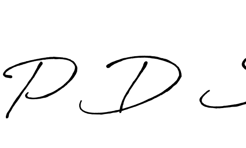 Also You can easily find your signature by using the search form. We will create P D S name handwritten signature images for you free of cost using Antro_Vectra_Bolder sign style. P D S signature style 7 images and pictures png