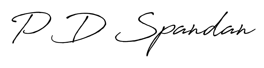 Discover how P D Spandan looks in an executive cursive font (Antro_Vectra_Bolder). Perfect for legal documents, invoices, and certificates. P D Spandan signature style 7 images and pictures png