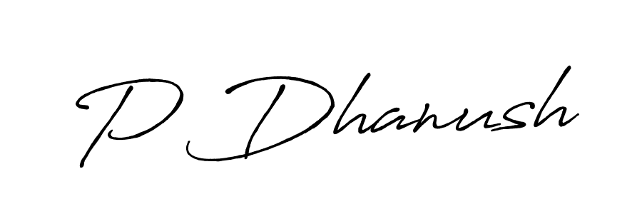 It looks lik you need a new signature style for name P Dhanush. Design unique handwritten (Antro_Vectra_Bolder) signature with our free signature maker in just a few clicks. P Dhanush signature style 7 images and pictures png