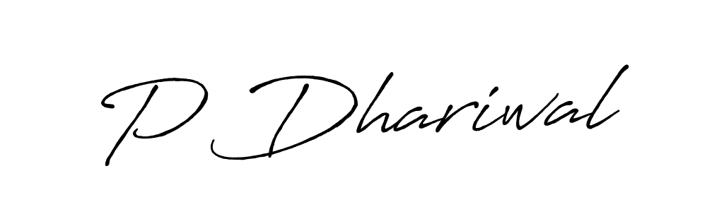 Antro_Vectra_Bolder is a professional signature style that is perfect for those who want to add a touch of class to their signature. It is also a great choice for those who want to make their signature more unique. Get P Dhariwal name to fancy signature for free. P Dhariwal signature style 7 images and pictures png