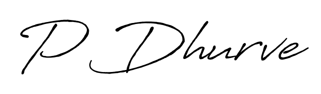 Design your own signature with our free online signature maker. With this signature software, you can create a handwritten (Antro_Vectra_Bolder) signature for name P Dhurve. P Dhurve signature style 7 images and pictures png
