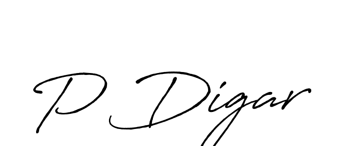Once you've used our free online signature maker to create your best signature Antro_Vectra_Bolder style, it's time to enjoy all of the benefits that P Digar name signing documents. P Digar signature style 7 images and pictures png