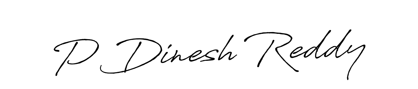 P Dinesh Reddy stylish signature style. Best Handwritten Sign (Antro_Vectra_Bolder) for my name. Handwritten Signature Collection Ideas for my name P Dinesh Reddy. P Dinesh Reddy signature style 7 images and pictures png