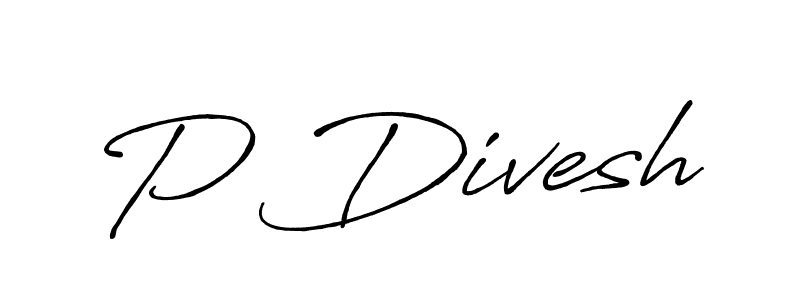 How to Draw P Divesh signature style? Antro_Vectra_Bolder is a latest design signature styles for name P Divesh. P Divesh signature style 7 images and pictures png