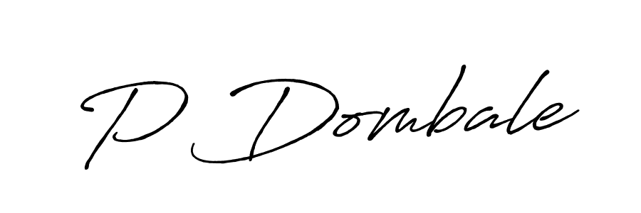 The best way (Antro_Vectra_Bolder) to make a short signature is to pick only two or three words in your name. The name P Dombale include a total of six letters. For converting this name. P Dombale signature style 7 images and pictures png