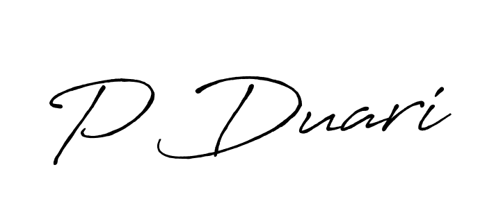 Antro_Vectra_Bolder is a professional signature style that is perfect for those who want to add a touch of class to their signature. It is also a great choice for those who want to make their signature more unique. Get P Duari name to fancy signature for free. P Duari signature style 7 images and pictures png