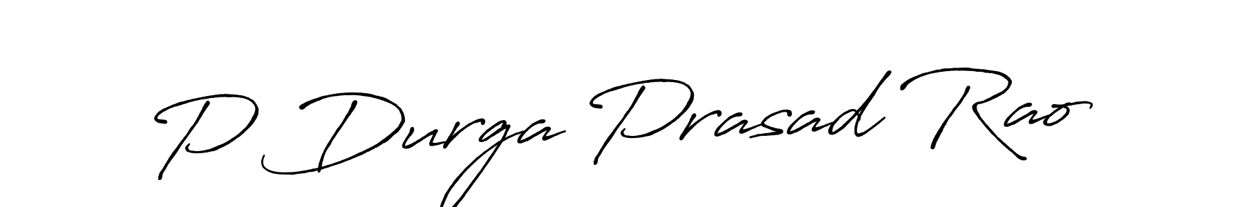 Antro_Vectra_Bolder is a professional signature style that is perfect for those who want to add a touch of class to their signature. It is also a great choice for those who want to make their signature more unique. Get P Durga Prasad Rao name to fancy signature for free. P Durga Prasad Rao signature style 7 images and pictures png