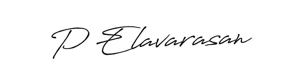 P Elavarasan stylish signature style. Best Handwritten Sign (Antro_Vectra_Bolder) for my name. Handwritten Signature Collection Ideas for my name P Elavarasan. P Elavarasan signature style 7 images and pictures png