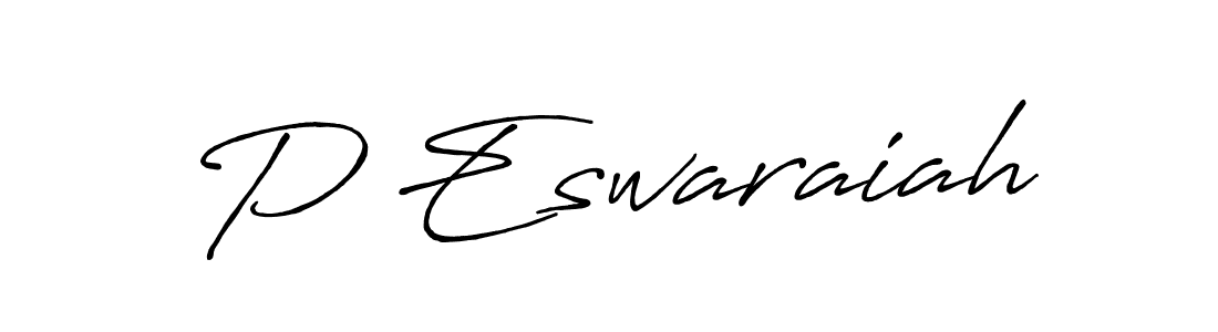 Make a beautiful signature design for name P Eswaraiah. Use this online signature maker to create a handwritten signature for free. P Eswaraiah signature style 7 images and pictures png