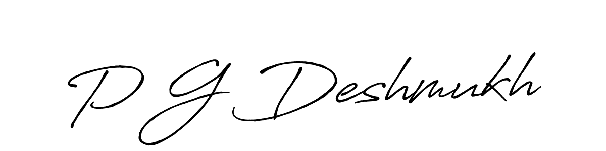 How to Draw P G Deshmukh signature style? Antro_Vectra_Bolder is a latest design signature styles for name P G Deshmukh. P G Deshmukh signature style 7 images and pictures png