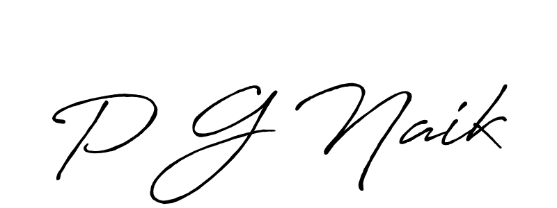 P G Naik stylish signature style. Best Handwritten Sign (Antro_Vectra_Bolder) for my name. Handwritten Signature Collection Ideas for my name P G Naik. P G Naik signature style 7 images and pictures png