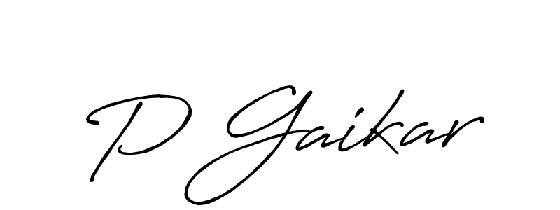 P Gaikar stylish signature style. Best Handwritten Sign (Antro_Vectra_Bolder) for my name. Handwritten Signature Collection Ideas for my name P Gaikar. P Gaikar signature style 7 images and pictures png