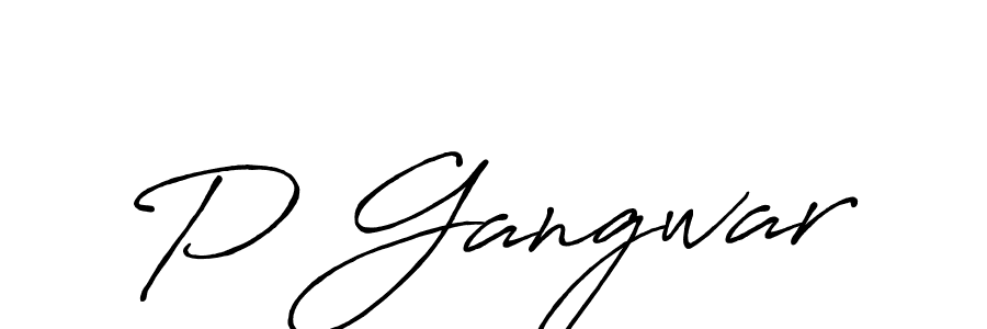 The best way (Antro_Vectra_Bolder) to make a short signature is to pick only two or three words in your name. The name P Gangwar include a total of six letters. For converting this name. P Gangwar signature style 7 images and pictures png