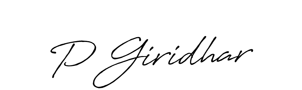 How to Draw P Giridhar signature style? Antro_Vectra_Bolder is a latest design signature styles for name P Giridhar. P Giridhar signature style 7 images and pictures png