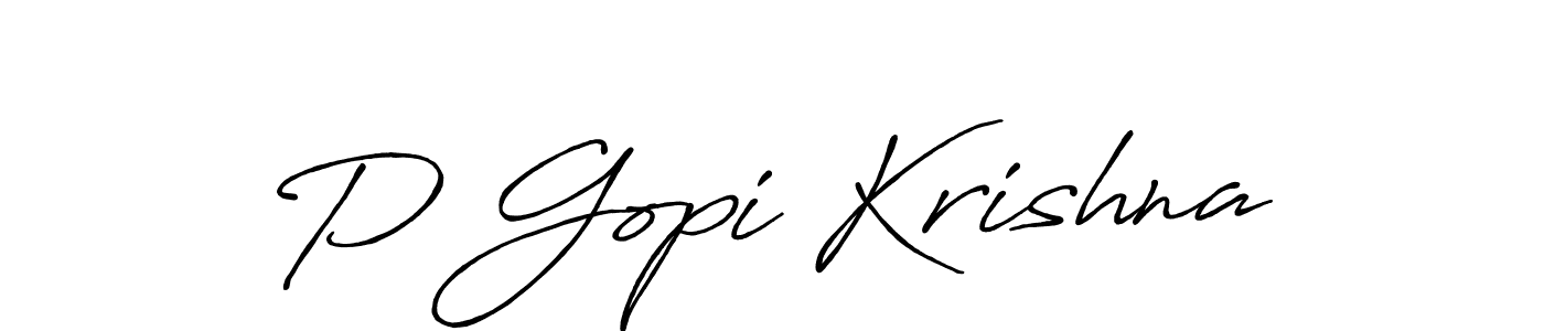 You should practise on your own different ways (Antro_Vectra_Bolder) to write your name (P Gopi Krishna) in signature. don't let someone else do it for you. P Gopi Krishna signature style 7 images and pictures png