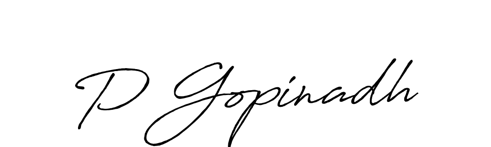 It looks lik you need a new signature style for name P Gopinadh. Design unique handwritten (Antro_Vectra_Bolder) signature with our free signature maker in just a few clicks. P Gopinadh signature style 7 images and pictures png