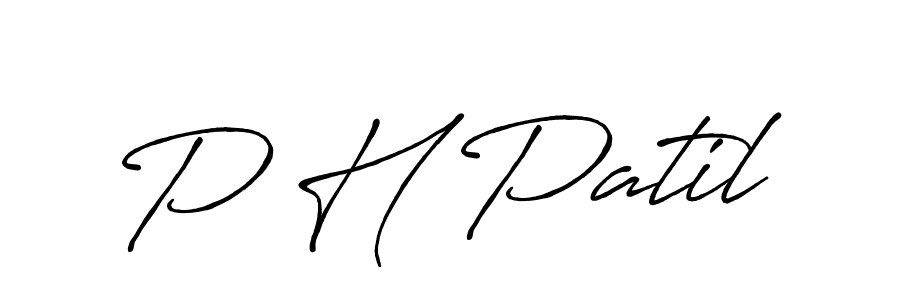 Make a beautiful signature design for name P H Patil. Use this online signature maker to create a handwritten signature for free. P H Patil signature style 7 images and pictures png