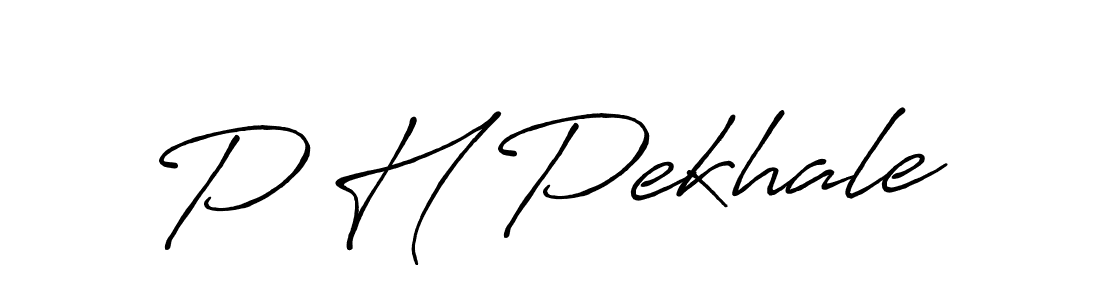 This is the best signature style for the P H Pekhale name. Also you like these signature font (Antro_Vectra_Bolder). Mix name signature. P H Pekhale signature style 7 images and pictures png