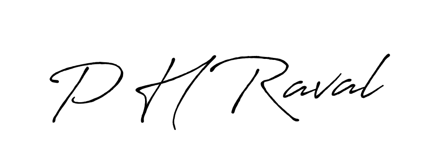 Also You can easily find your signature by using the search form. We will create P H Raval name handwritten signature images for you free of cost using Antro_Vectra_Bolder sign style. P H Raval signature style 7 images and pictures png