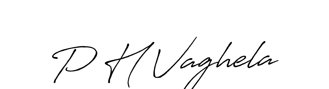 How to Draw P H Vaghela signature style? Antro_Vectra_Bolder is a latest design signature styles for name P H Vaghela. P H Vaghela signature style 7 images and pictures png