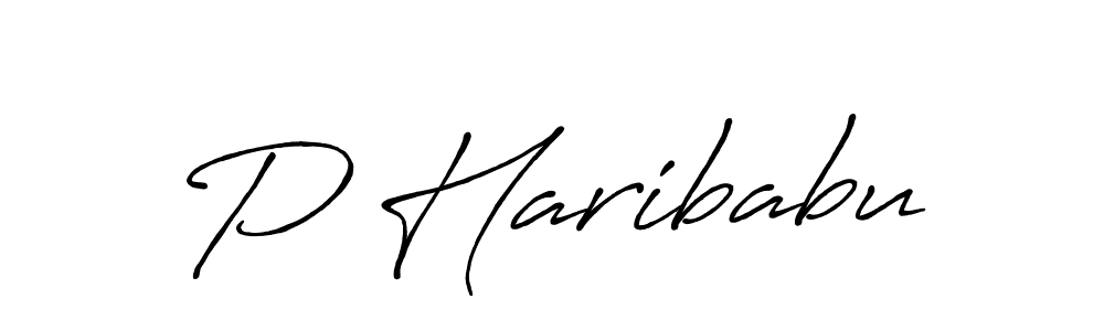 Antro_Vectra_Bolder is a professional signature style that is perfect for those who want to add a touch of class to their signature. It is also a great choice for those who want to make their signature more unique. Get P Haribabu name to fancy signature for free. P Haribabu signature style 7 images and pictures png