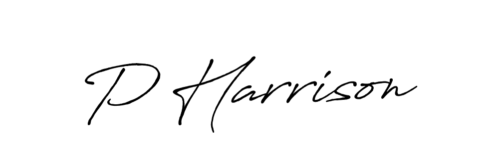 Also we have P Harrison name is the best signature style. Create professional handwritten signature collection using Antro_Vectra_Bolder autograph style. P Harrison signature style 7 images and pictures png