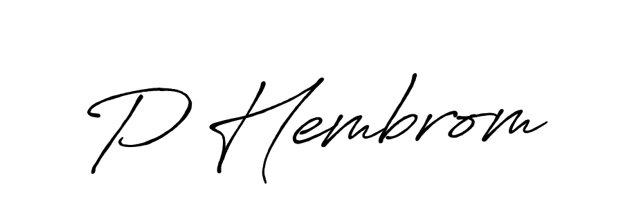 This is the best signature style for the P Hembrom name. Also you like these signature font (Antro_Vectra_Bolder). Mix name signature. P Hembrom signature style 7 images and pictures png