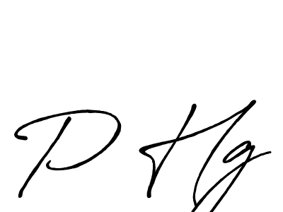 P Hg stylish signature style. Best Handwritten Sign (Antro_Vectra_Bolder) for my name. Handwritten Signature Collection Ideas for my name P Hg. P Hg signature style 7 images and pictures png