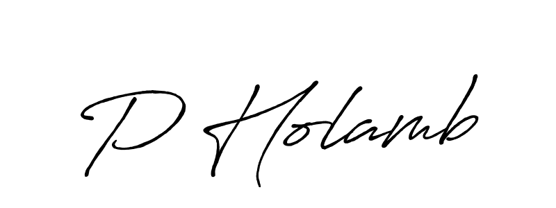 Also we have P Holamb name is the best signature style. Create professional handwritten signature collection using Antro_Vectra_Bolder autograph style. P Holamb signature style 7 images and pictures png