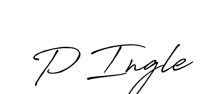 P Ingle stylish signature style. Best Handwritten Sign (Antro_Vectra_Bolder) for my name. Handwritten Signature Collection Ideas for my name P Ingle. P Ingle signature style 7 images and pictures png