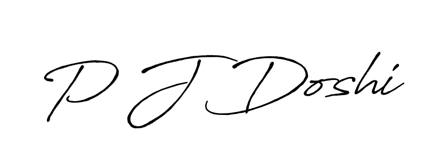 The best way (Antro_Vectra_Bolder) to make a short signature is to pick only two or three words in your name. The name P J Doshi include a total of six letters. For converting this name. P J Doshi signature style 7 images and pictures png