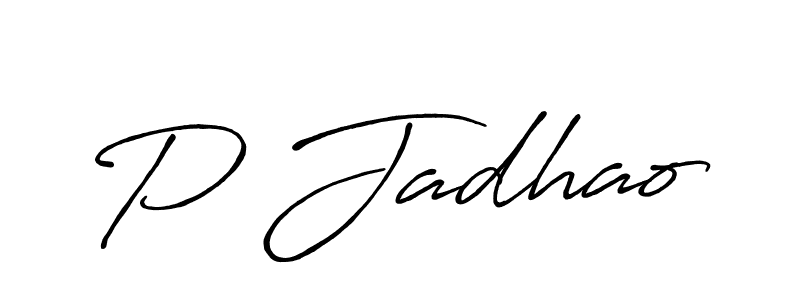 Antro_Vectra_Bolder is a professional signature style that is perfect for those who want to add a touch of class to their signature. It is also a great choice for those who want to make their signature more unique. Get P Jadhao name to fancy signature for free. P Jadhao signature style 7 images and pictures png