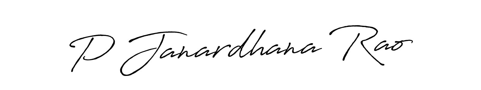 Use a signature maker to create a handwritten signature online. With this signature software, you can design (Antro_Vectra_Bolder) your own signature for name P Janardhana Rao. P Janardhana Rao signature style 7 images and pictures png