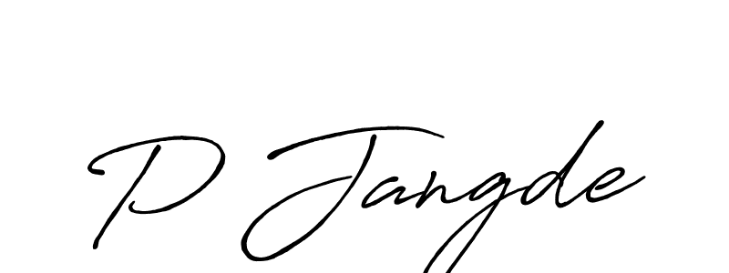 Make a beautiful signature design for name P Jangde. Use this online signature maker to create a handwritten signature for free. P Jangde signature style 7 images and pictures png