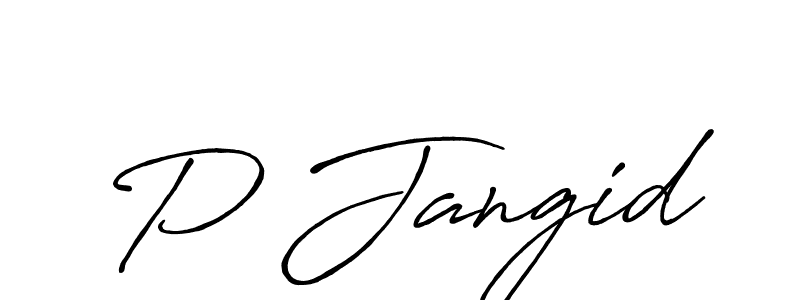 You should practise on your own different ways (Antro_Vectra_Bolder) to write your name (P Jangid) in signature. don't let someone else do it for you. P Jangid signature style 7 images and pictures png
