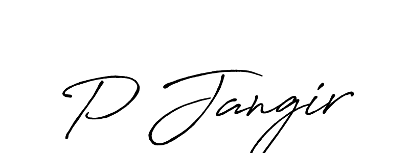 You should practise on your own different ways (Antro_Vectra_Bolder) to write your name (P Jangir) in signature. don't let someone else do it for you. P Jangir signature style 7 images and pictures png