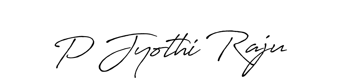 Make a beautiful signature design for name P Jyothi Raju. Use this online signature maker to create a handwritten signature for free. P Jyothi Raju signature style 7 images and pictures png