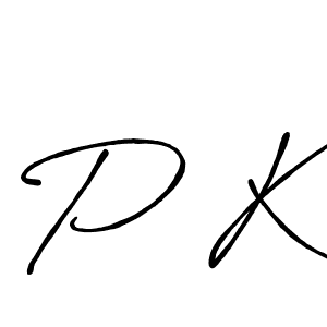 Design your own signature with our free online signature maker. With this signature software, you can create a handwritten (Antro_Vectra_Bolder) signature for name P K. P K signature style 7 images and pictures png
