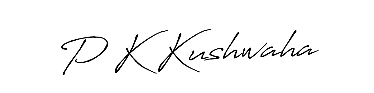 The best way (Antro_Vectra_Bolder) to make a short signature is to pick only two or three words in your name. The name P K Kushwaha include a total of six letters. For converting this name. P K Kushwaha signature style 7 images and pictures png