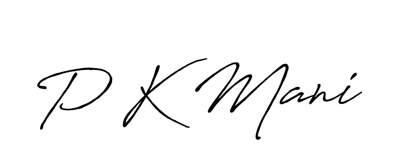 if you are searching for the best signature style for your name P K Mani. so please give up your signature search. here we have designed multiple signature styles  using Antro_Vectra_Bolder. P K Mani signature style 7 images and pictures png